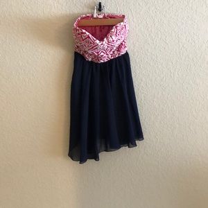 Strapless dress